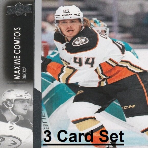 Maxime Comtois Anaheim Ducks NHL Hockey Card Collection - 3 Card Set - Picture 1 of 4